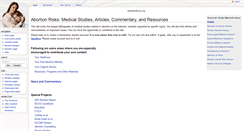 Desktop Screenshot of abortionrisks.org
